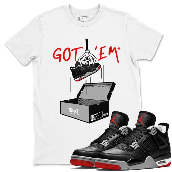 New Treasure Hunter Unisex Crew Neck Cotton Streetwear Brand 4s Bred Reimagined Shirts To Match Sneakers Jezsport.com