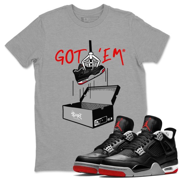 New Treasure Hunter Unisex Crew Neck Cotton Streetwear Brand 4s Bred Reimagined Shirts To Match Sneakers Jezsport.com