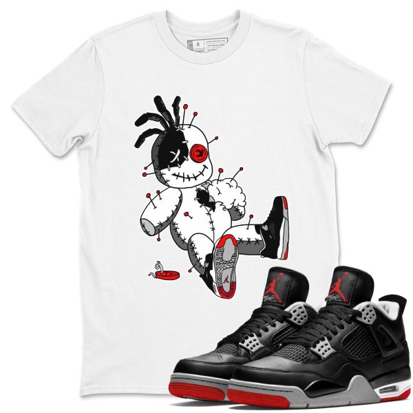 Voodoo Doll Unisex Crew Neck Cotton Streetwear Brand 4s Bred Reimagined Shirts To Match Sneakers Jezsport.com