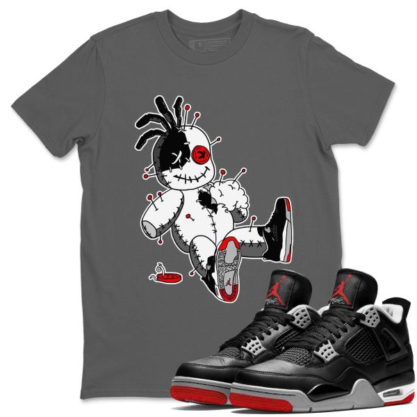 Voodoo Doll Unisex Crew Neck Cotton Streetwear Brand 4s Bred Reimagined Shirts To Match Sneakers Jezsport.com