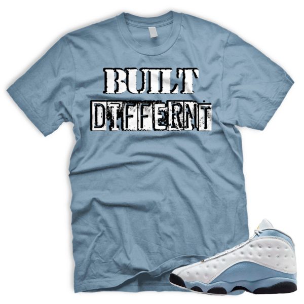 BD BLUE T Shirt To Match AJ J 13 Blue Grey Winter Whites Blueish Jezsport.com