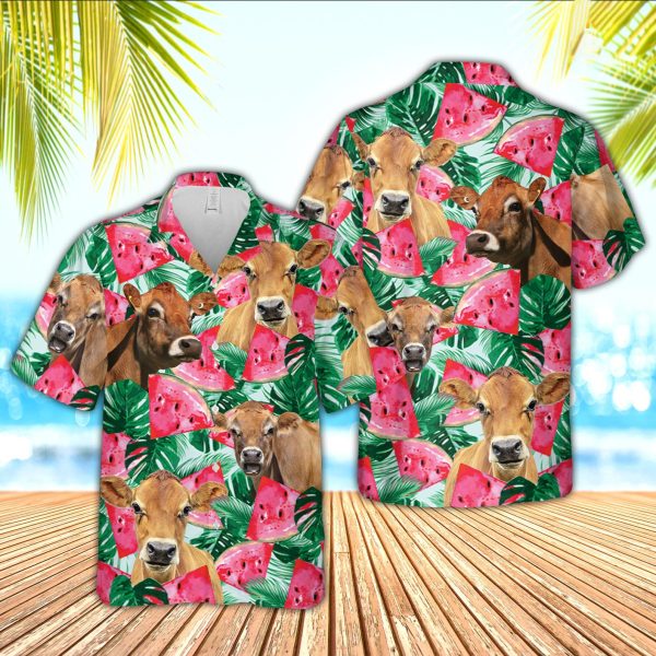 Jersey Watermelon 3D Hawaiian Shirt, Summer Shirt For Men and Women Jezsport.com