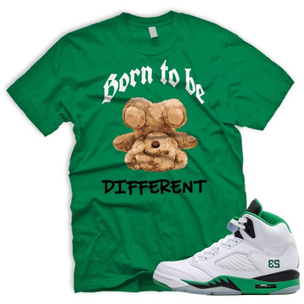 DFFRNT T Shirt To Match AJ 5 Women's Lucky Green Black Ice Blue WMNS Retro V J Jezsport.com