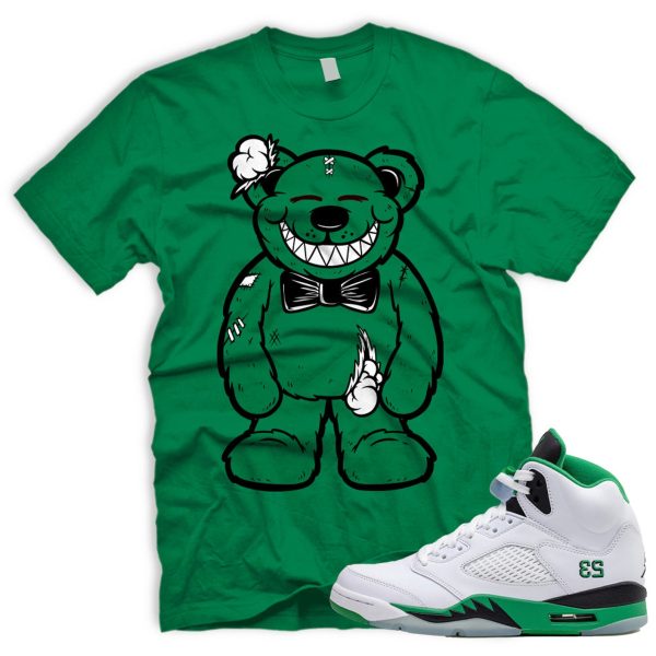 TED T Shirt To Match AJ 5 Women's Lucky Green Black Ice Blue WMNS Retro V J Jezsport.com