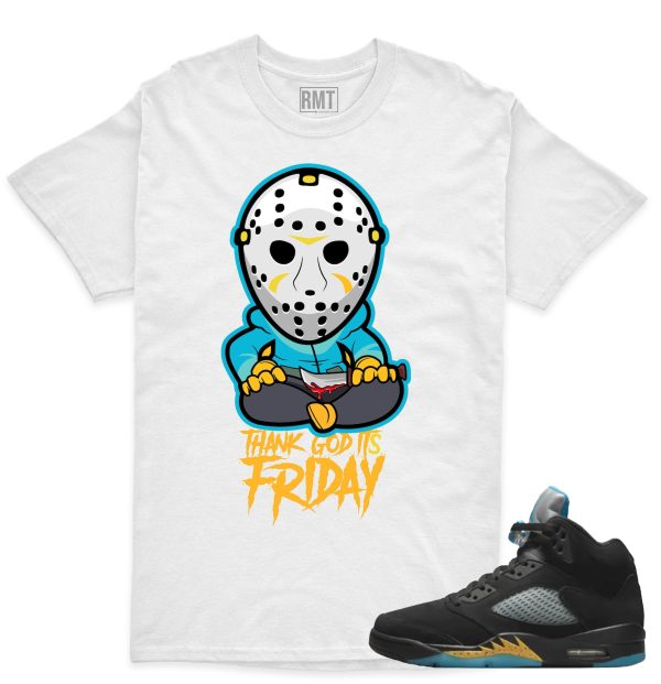 Aqua 5s Matching Shirts Friday Tee to match Jordan 5 Aqua Jezsport.com