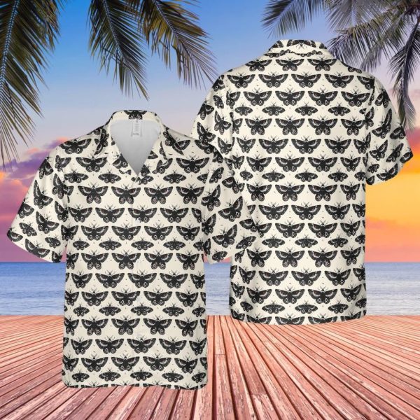 Moth Gothic Hawaiian Shirt, Summer For Men and Women Jezsport.com