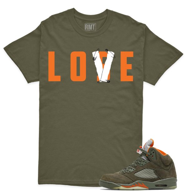 Jordan 5 Olive Unisex T-Shirt, Love Lose Tee To Match 5s Olive Green Jezsport.com