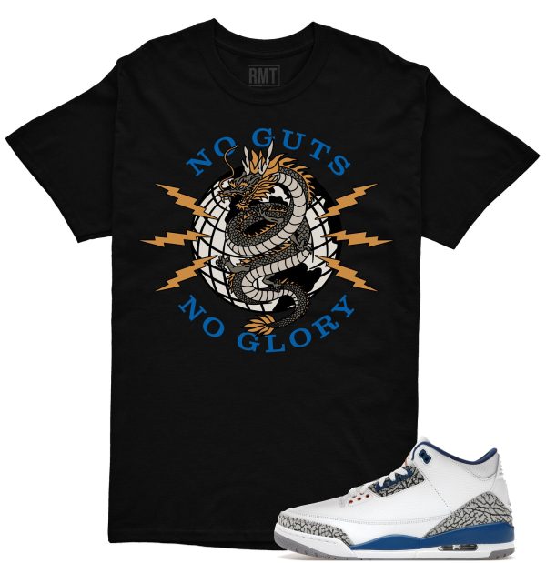 Jordan 3 Wizards Unisex T-Shirt, No Guts Tee Matching Wizards 3s Jezsport.com