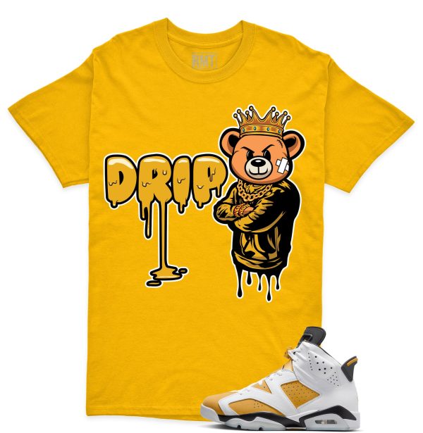 Jordan 6 Yellow Ochre Matching Shirts, Drip Tee Match Yellow Ochre 6s Jezsport.com