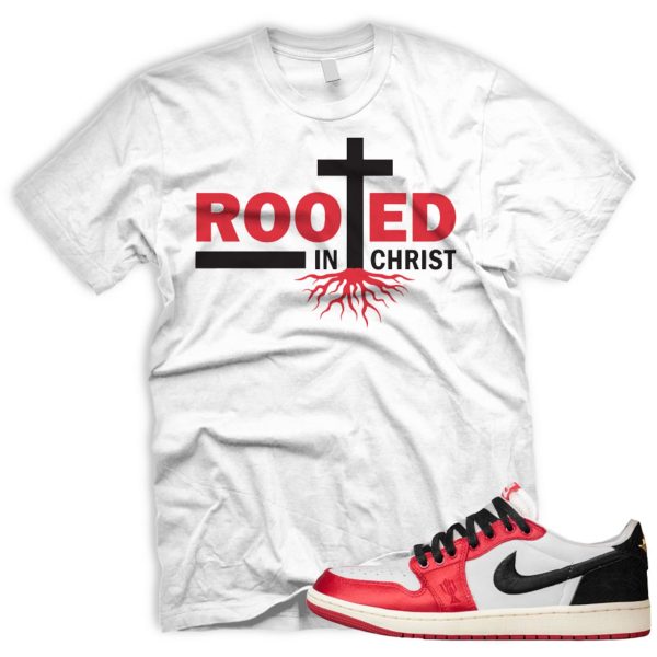 ROOTED T Shirt To Match Air J 1 Retro Low Rookie Card Away Trophy SB Og Jezsport.com