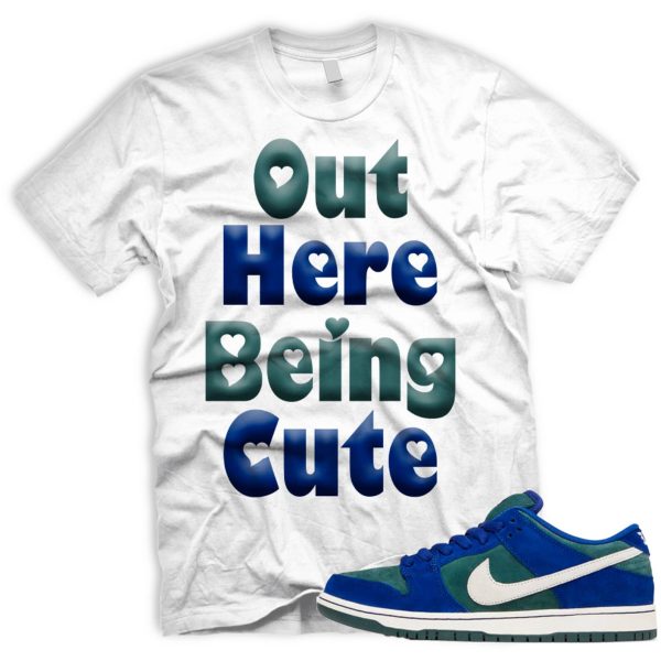 CUTE T SB Dunk Low Deep Royal Blue Vintage Green Sail Jezsport.com