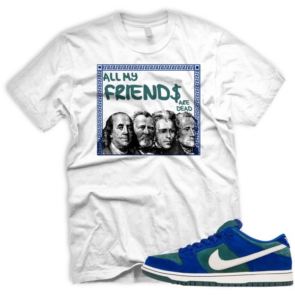 FRNDS T SB Dunk Low Deep Royal Blue Vintage Green Sail Jezsport.com