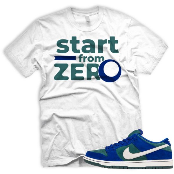 FROM ZERO T SB Dunk Low Deep Royal Blue Vintage Green Sail Jezsport.com