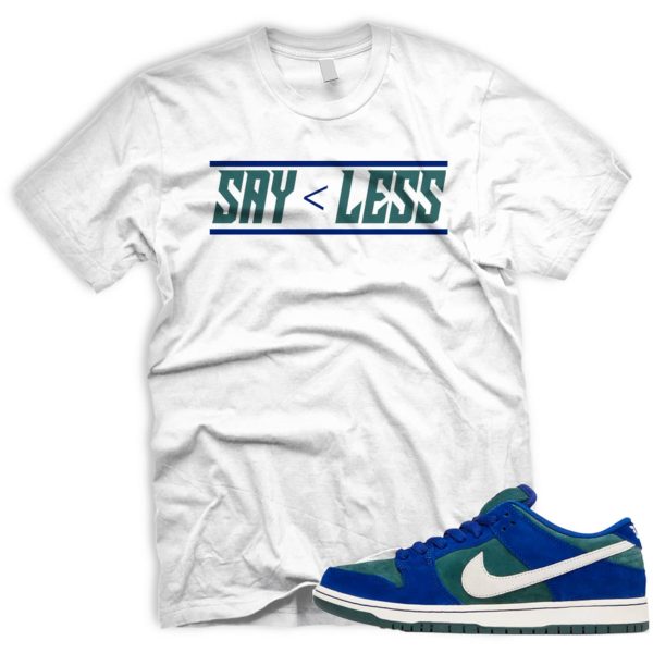 LESS T SB Dunk Low Deep Royal Blue Vintage Green Sail Jezsport.com