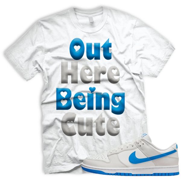 CUTE T-shirt Match SB Dunk Low Photo Blue Summit White Platinum Tint Jezsport.com