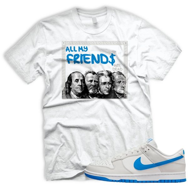 FRNDS T-shirt Match SB Dunk Low Photo Blue Summit White Platinum Tint Jezsport.com