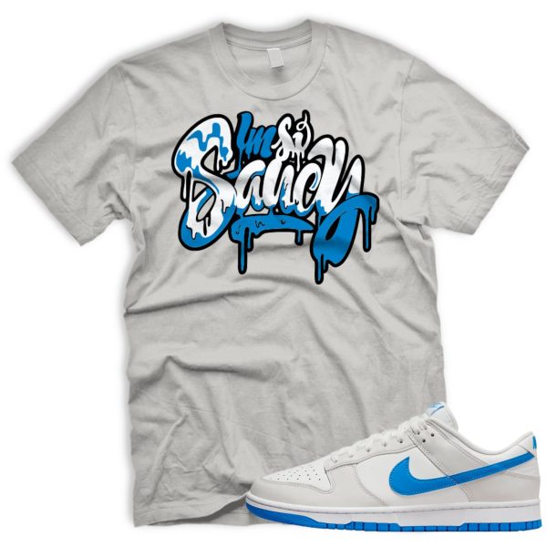 SAUCY T Shirt To Match SB Dunk Low Photo Blue Summit White Platinum Tint Jezsport.com