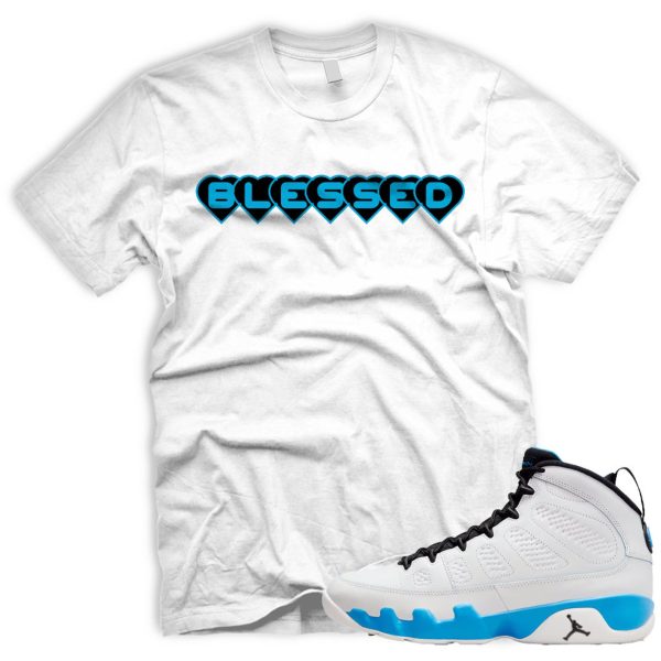 BLESSEDHEARTS T To Match Air J 9 Retro Powder Blue Summit White Black 2024 Jezsport.com