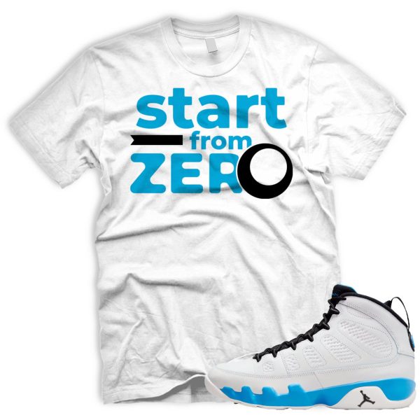 FROM ZERO T To Match Air J 9 Retro Powder Blue Summit White Black 2024 Jezsport.com