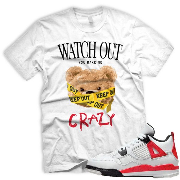 CRAZY Tshirt Match AIR J 4 Retro Red Cement Fire Red Neutral Grey Black White Jezsport.com