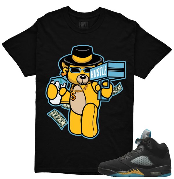 Aqua 5s Matching Shirts Teddy Bear Tee to match Jordan 5 Aqua Jezsport.com