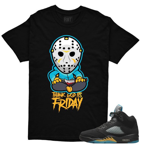 Aqua 5s Matching Shirts Friday Tee to match Jordan 5 Aqua Jezsport.com