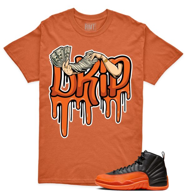 Jordan 12 Brilliant Orange Unisex T-Shirt, Drip Tee To Match Sneaker Jezsport.com