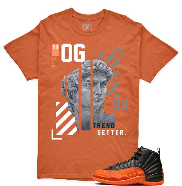 Jordan 12 Brilliant Orange Unisex T-Shirt, Trend Setter Tee To Match Sneaker Jezsport.com