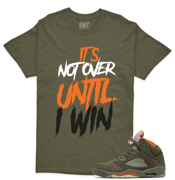 Jordan 5 Olive Unisex T-Shirt, Not Over Tee To Match 5s Olive Green Jezsport.com