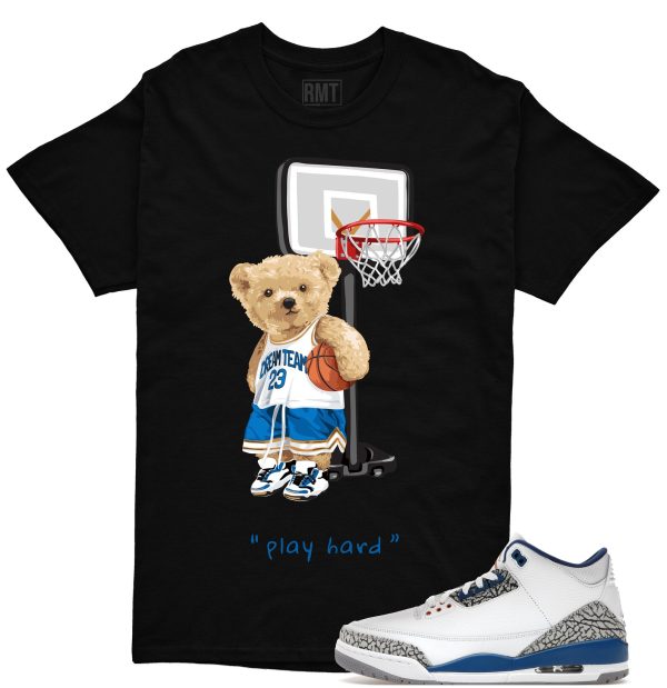 Jordan 3 Wizards Unisex T-Shirt, Play Hard Tee Matching Wizards 3s Jezsport.com