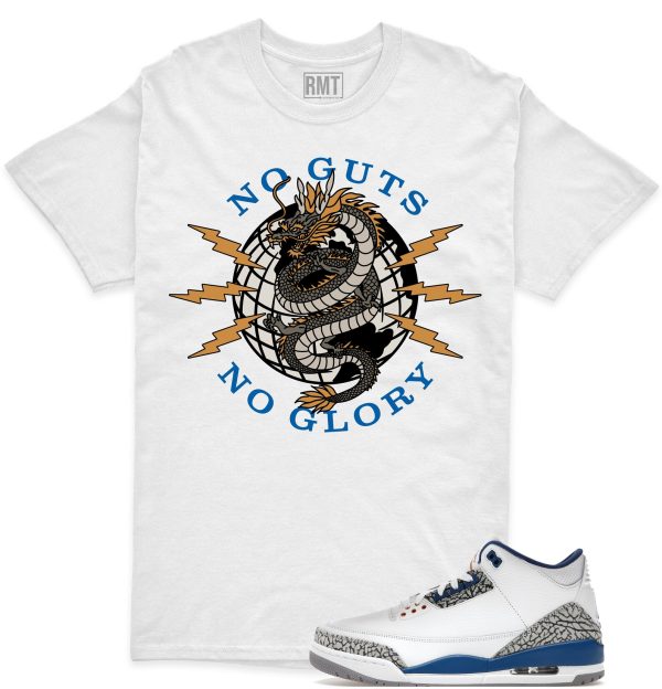 Jordan 3 Wizards Unisex T-Shirt, No Guts Tee Matching Wizards 3s Jezsport.com