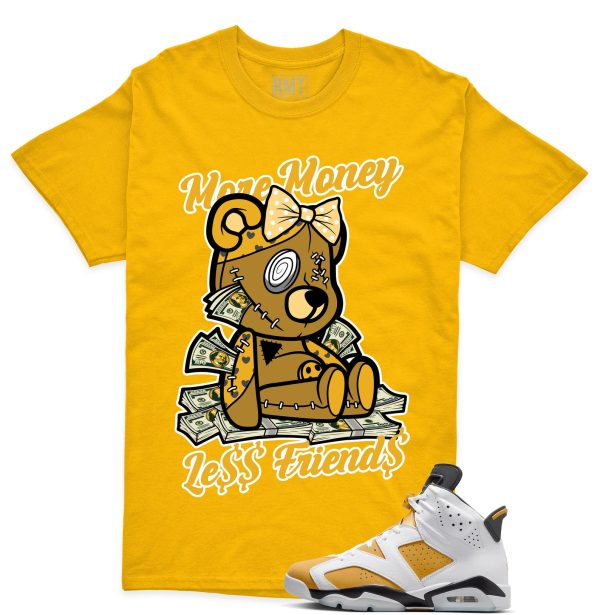 Jordan 6 Yellow Ochre Matching Shirts, More Money Tee Match Yellow Ochre 6s Jezsport.com