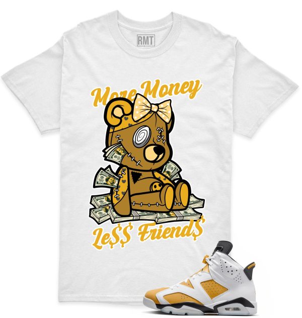 Jordan 6 Yellow Ochre Matching Shirts, More Money Tee Match Yellow Ochre 6s Jezsport.com