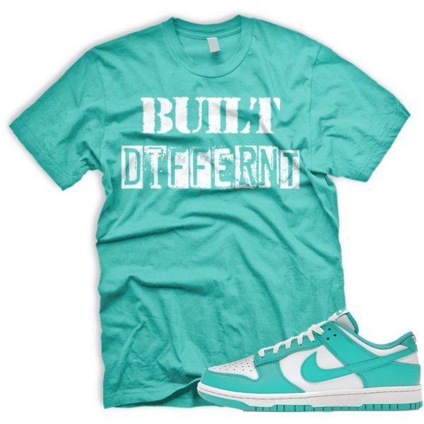 BUILTDIFF Dunk Low Clear Jade White Tshirt Match Sneaker Jezsport.com