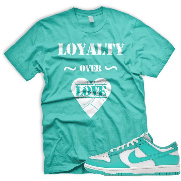 L OVER L Dunk Low Clear Jade White Tshirt Match Sneaker Jezsport.com