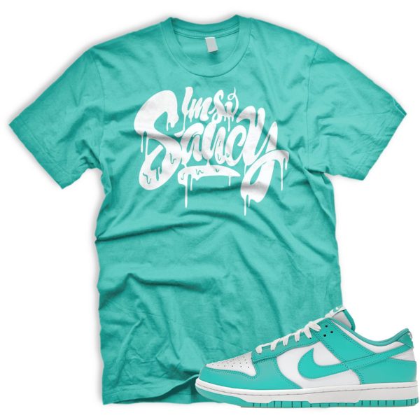 SAUCY Shirt Match Dunk Low Clear Jade White Jezsport.com