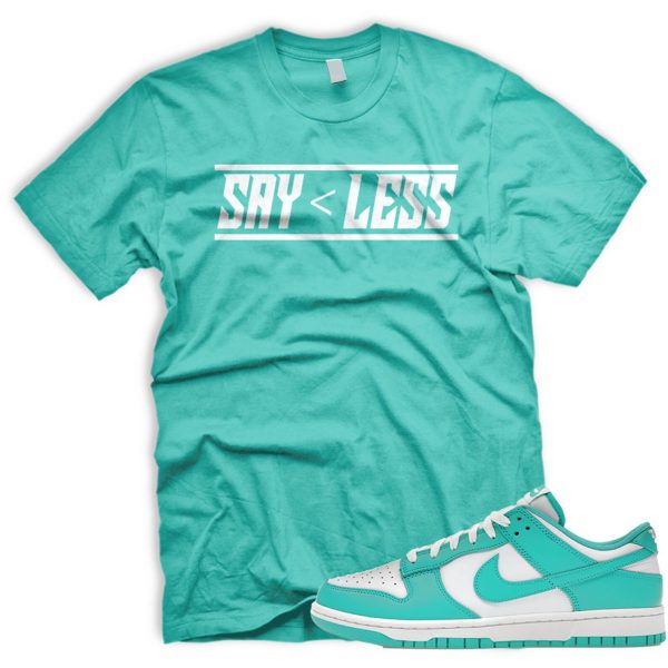 LESS Dunk Low Clear Jade White Tshirt Match Sneaker Jezsport.com