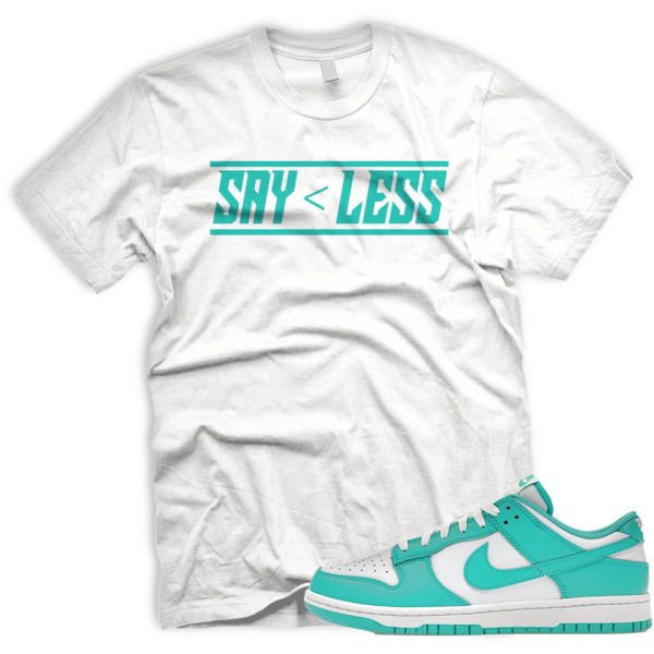 LESS Dunk Low Clear Jade White Tshirt Match Sneaker Jezsport.com