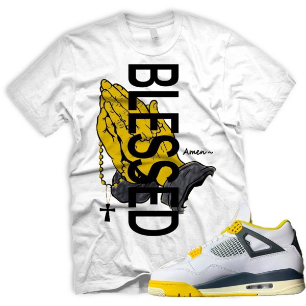 BLSSDHNDS Air J 4 Vivid Sulfur White Coconut Milk Anthracite Black Match T Jezsport.com