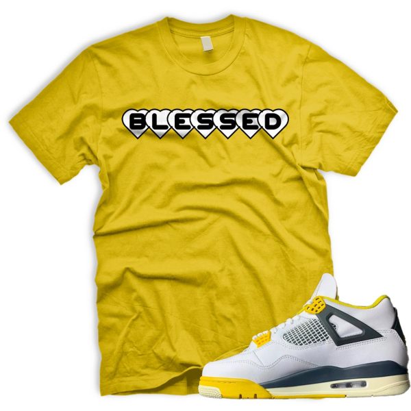 BLSSDHRTS Air J 4 Vivid Sulfur White Coconut Milk Anthracite Black Match T Jezsport.com