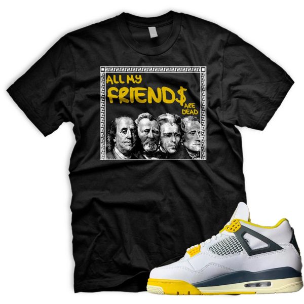 FRNDS Air J 4 Vivid Sulfur White Coconut Milk Anthracite Black Match T Jezsport.com