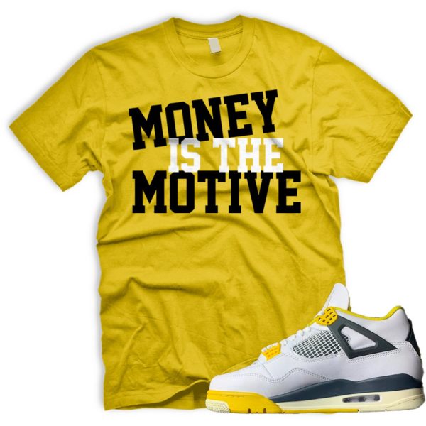 MONEY Air J 4 Vivid Sulfur White Coconut Milk Anthracite Black Match T Jezsport.com