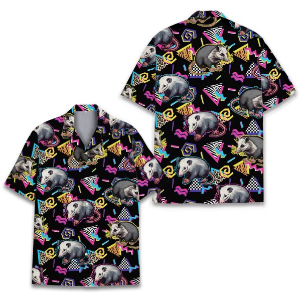 Retro Opossum Hawaiian Shirt, Summer Shirt For Men and Women Jezsport.com