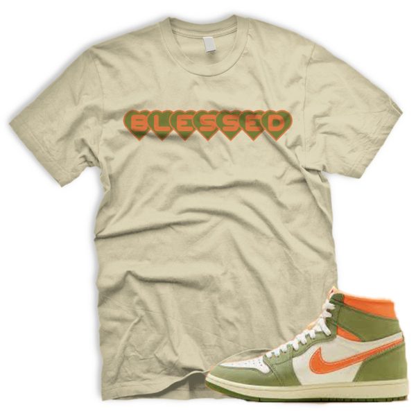 BLSSDHRTS Craft Celadon 1 High OG Sky J Light Olive Bright Mandarin Coconut Milk T Shirt Match Jezsport.com