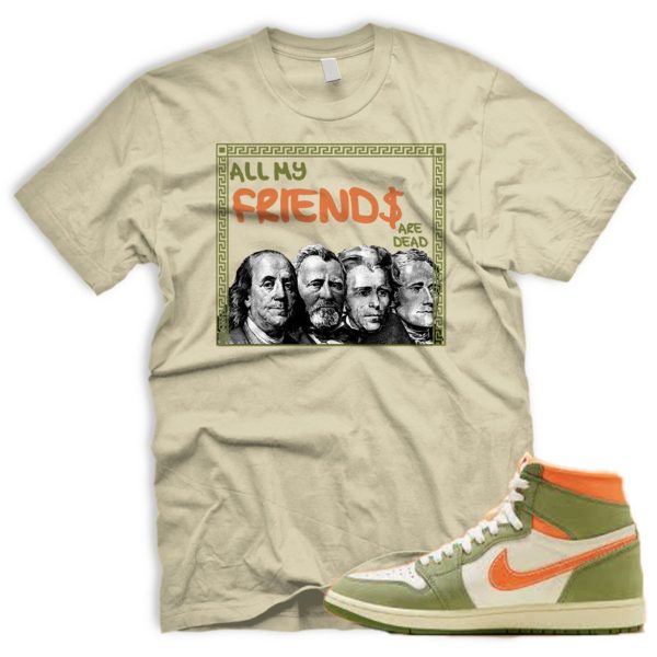 FRNDS Craft Celadon 1 High OG Sky J Light Olive Bright Mandarin Coconut Milk T Shirt Match Jezsport.com