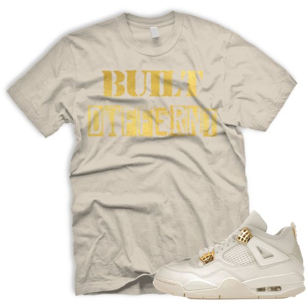 BD T Shirt To Match Air J 4 WMNS Metallic Gold Sail Black Jezsport.com