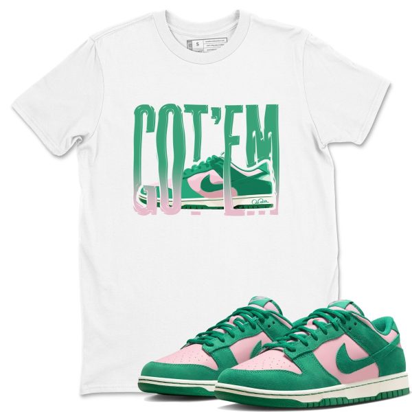 Wiggling Gotem Sneaker Tee - Casual Unisex Cotton Sneaker T-Shirt To Match Medium Soft Pink Malachite Jezsport.com