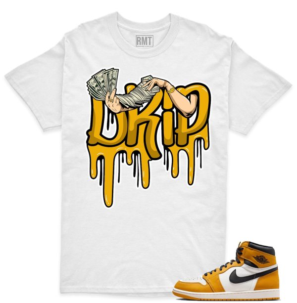 Jordan 1 Yellow Ochre Matching Shirts, Drip Tee Match Yellow Ochre 1s Jezsport.com