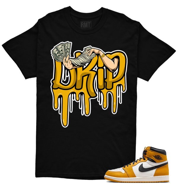 Jordan 1 Yellow Ochre Matching Shirts, Drip Tee Match Yellow Ochre 1s Jezsport.com