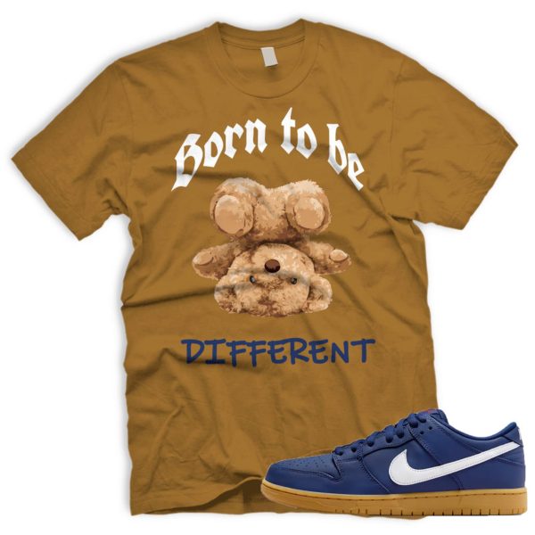 BORN DIFF SB Dunk Low Navy Gum Light Brown White T-Shirt Match Sneaker Jezsport.com